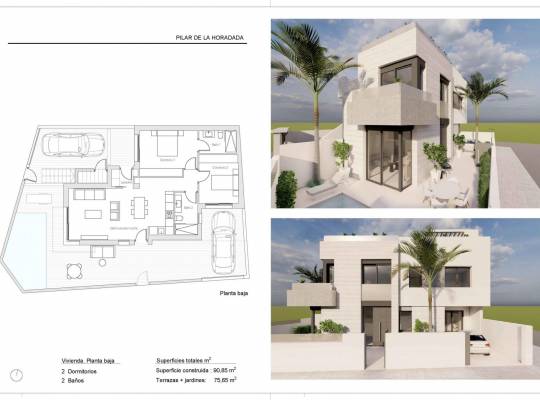 New Build - Bungalow - Pilar de la Horadada - pueblo