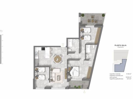 New Build - Lägenhet - Guardamar del Segura - Pueblo