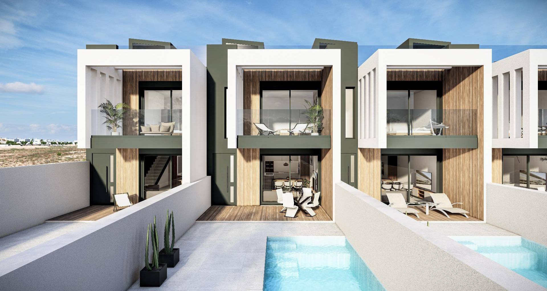 New Build - Townhouse - Pilar de la Horadada - Lo Monte