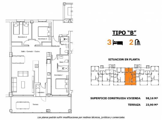 Obra nueva - Apartamento - San Miguel de Salinas - Pueblo