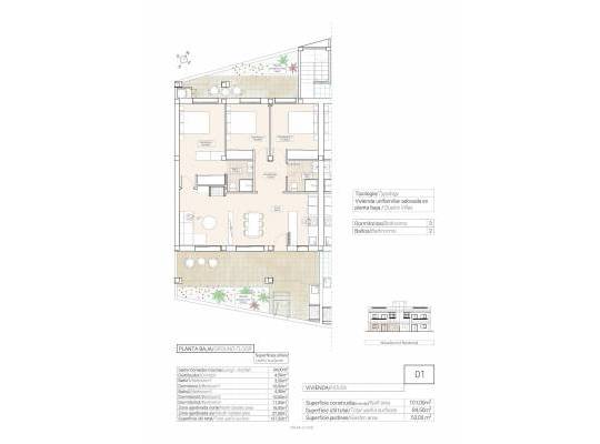 Obra nueva - Bungalow - Hondón de las Nieves - Canalosa