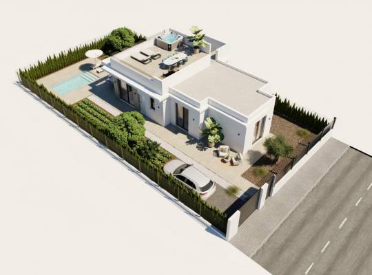 Obra nueva - Chalet - Fuente Álamo - Hacienda Del Álamo Golf