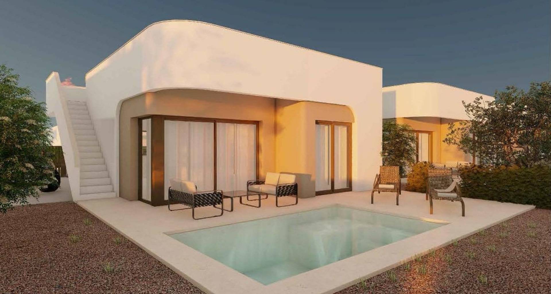 Obra nueva - Chalet - Fuente Álamo - Hacienda Del Álamo Golf