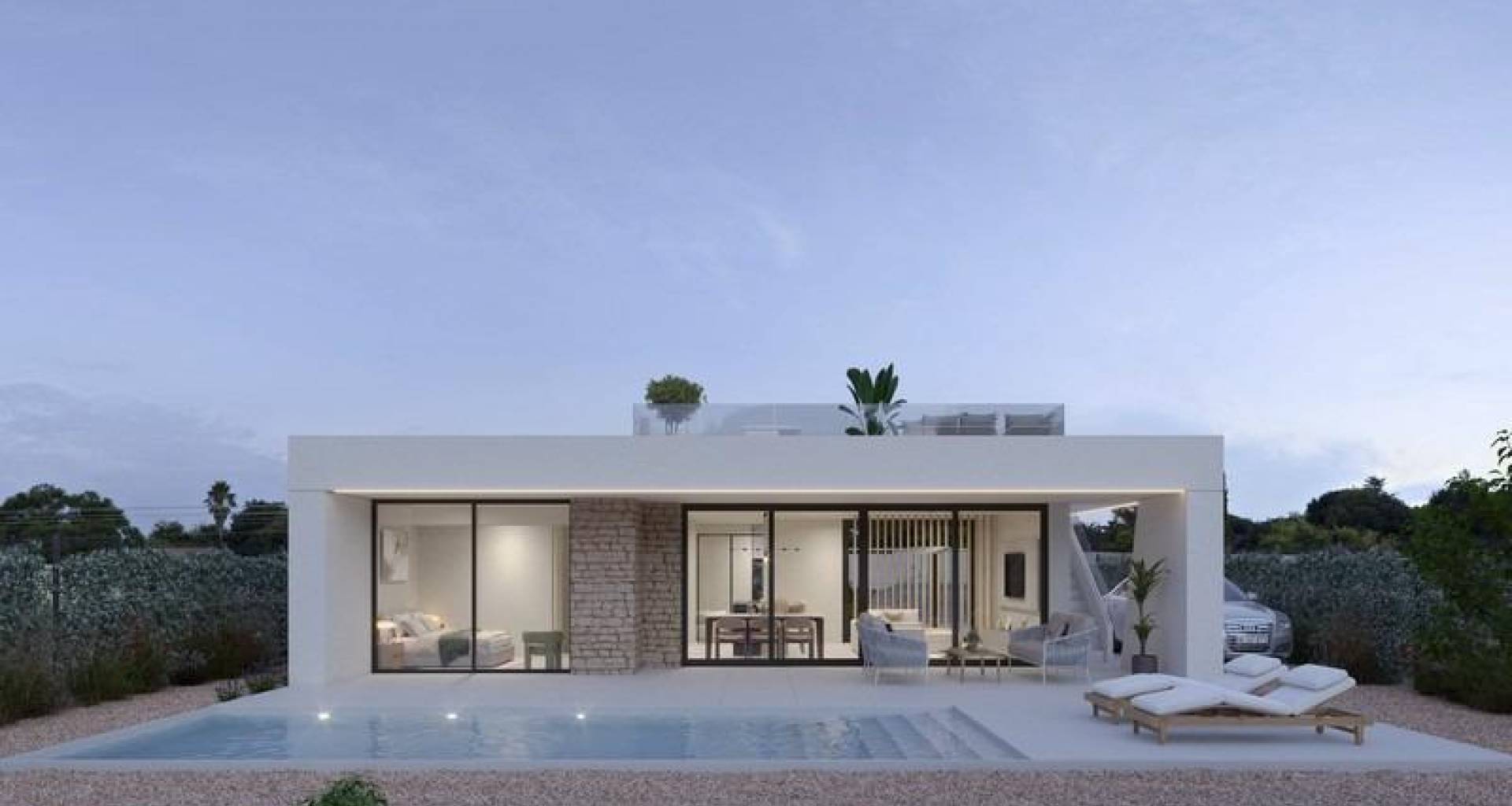 Obra nueva - Chalet - Fuente Álamo - Hacienda del Alamo