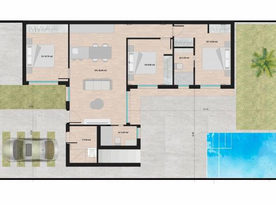 Obra nueva - Chalet - Torre Pacheco - Roldán